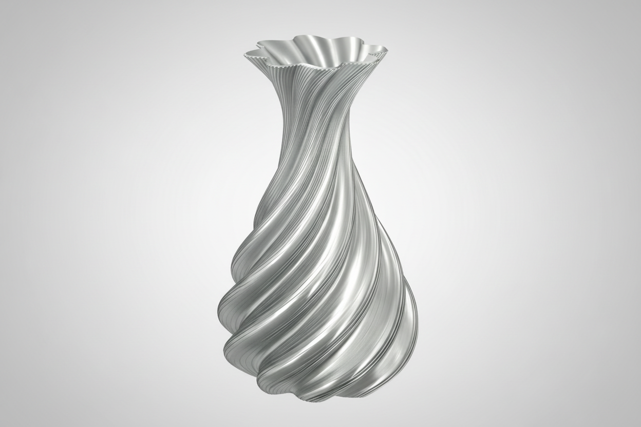 Modern Twisted Spiral Vase