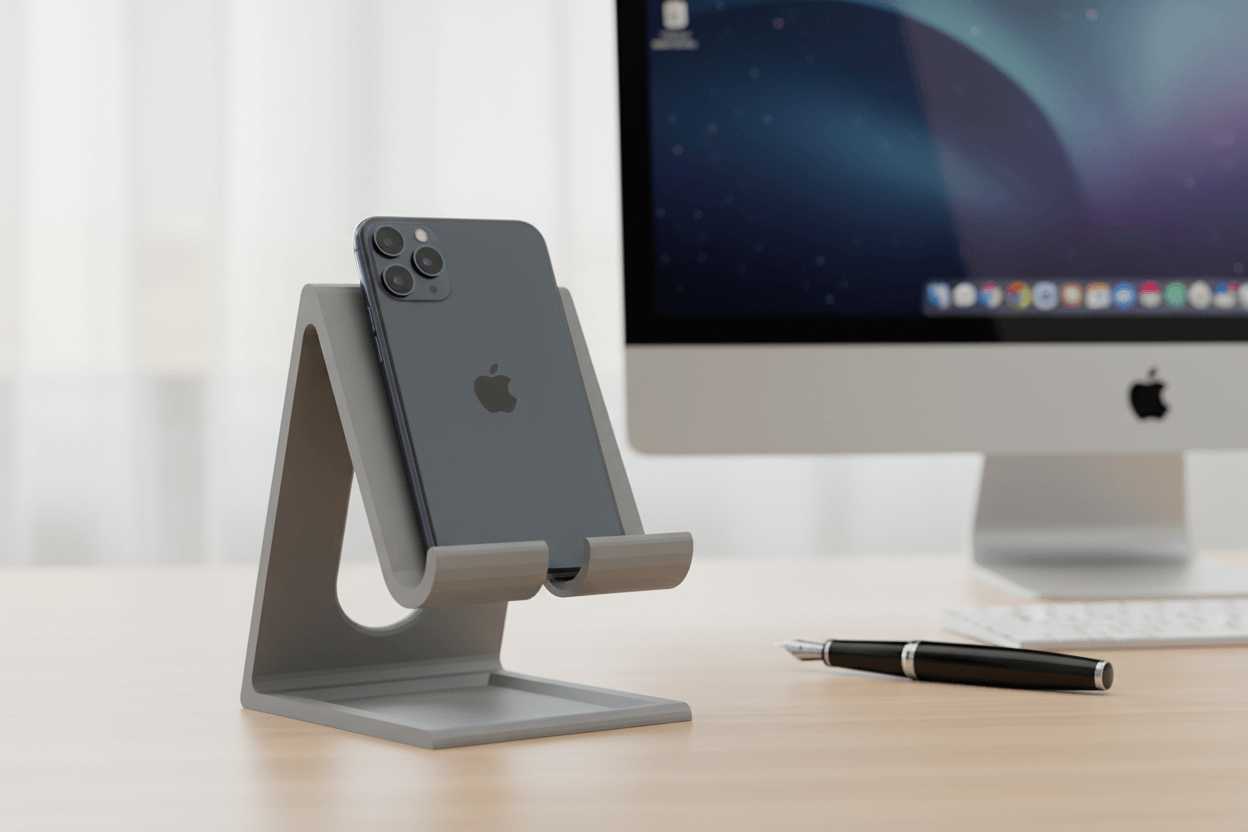 Desktop Cell Phone Holder – Minimal, Sturdy & Everyday Ready
