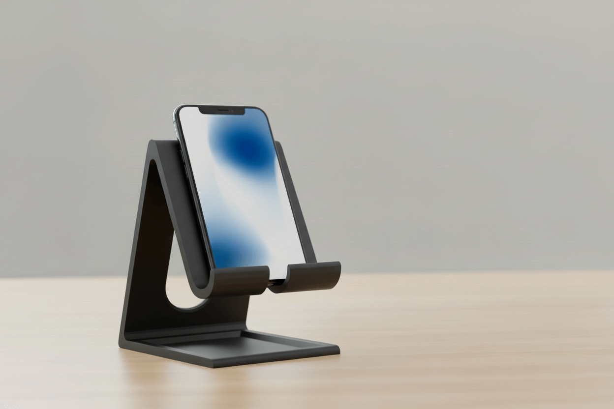 Desktop Cell Phone Holder – Minimal, Sturdy & Everyday Ready